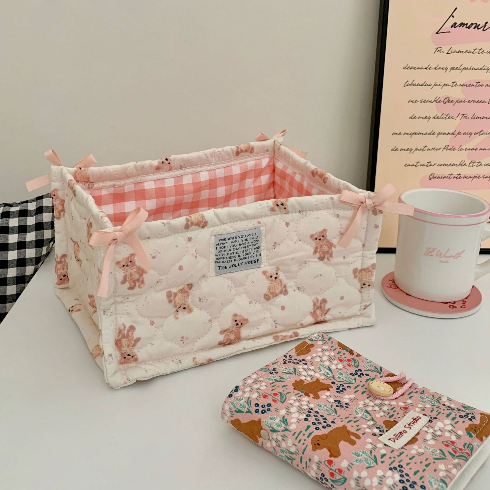 Storage Basket Fabric - Baby Diaper Storage Basket Foldable Newborn