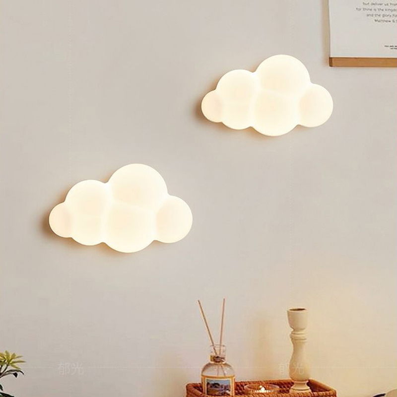 Baby Nursery Wall Lights - White Cloud Wall Lamps for Children's