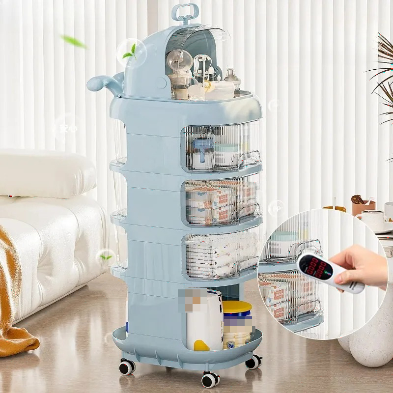 Baby Nursery Cart - Factory Direct 2026 3-Tier Baby Organizer