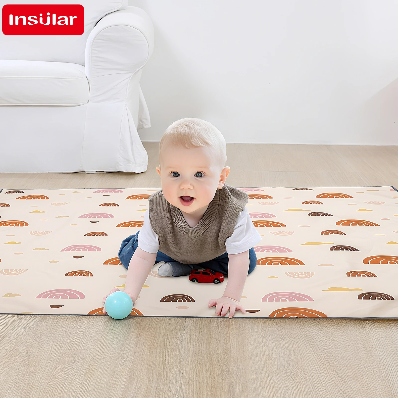 Baby Mattress Waterproof - INSULAR Kids Educational Mattress Foldable Baby