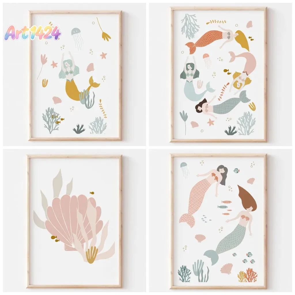 Baby Nursery Themes Girl - Boho Nursery Ocean Themed Pink Sea
