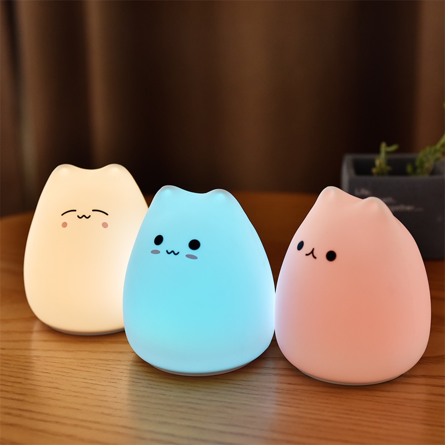 Baby Nursery Lamp - Cute Cat Night Light For Baby