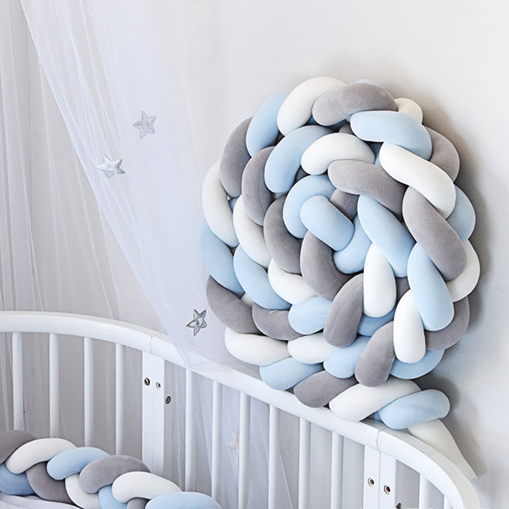 Baby Nursery Pillow - Baby Crib Bumper Handmade Cot Bumper