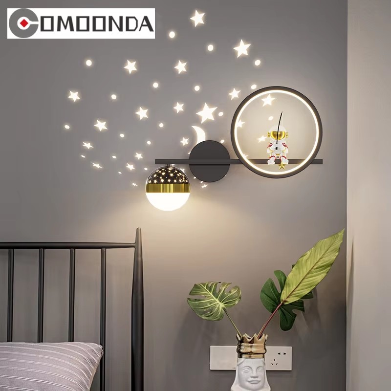 Baby Nursery Wall Lights - Home Decor Star Projector Wall Lamp