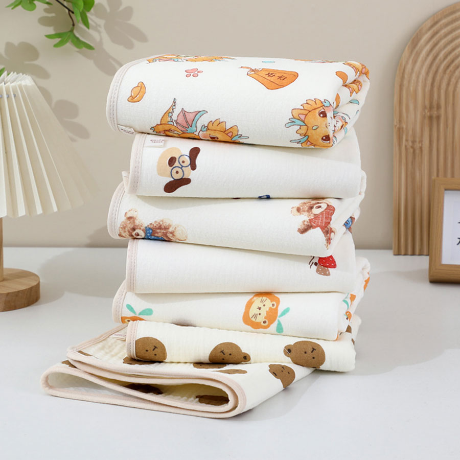 Baby Mattress Waterproof - 70x90cm Baby Cartoon Washable Cotton Diaper