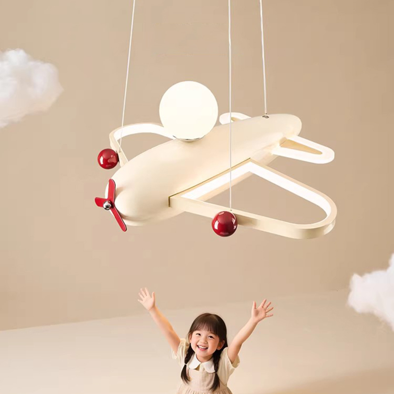 Baby Nursery Lamp - Children's Room Bedroom Airplane Chandeliers Baby
