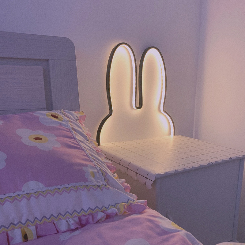 Baby Nursery Lamp - Cute Led Rabbit Wall Lights USB