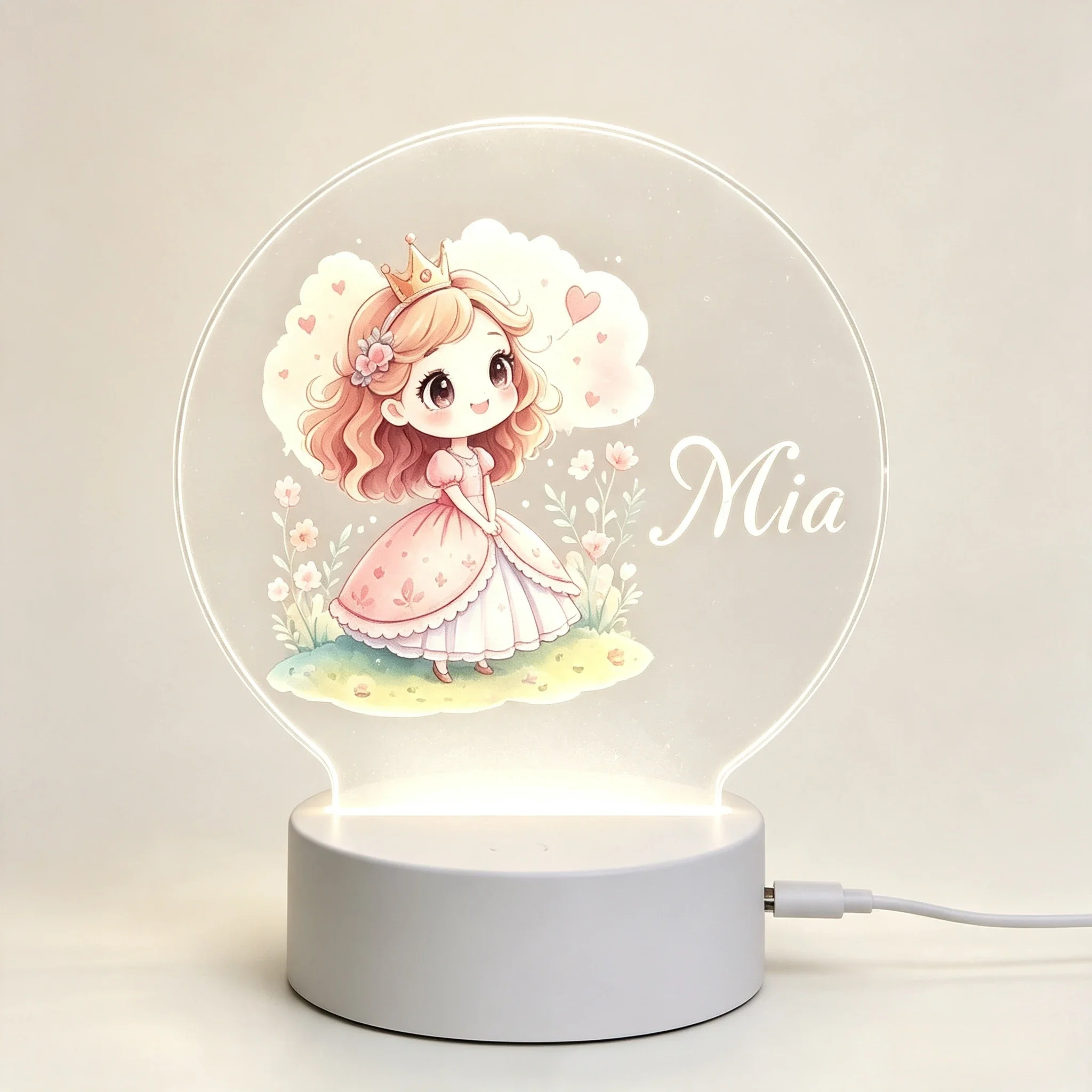 Cute Crown Little Princess Flo - Baby Nursery Lamp review and price