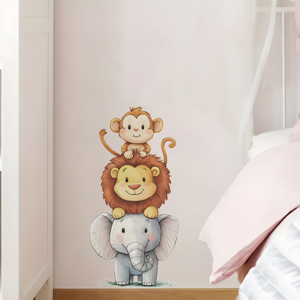 Cute Forest Animals Wall Stick - Baby Nursery Vinyl Wall Stickers review and price