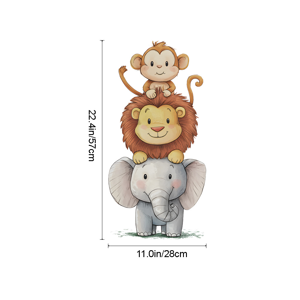 Cute Forest Animals Wall Stick - Baby Nursery Vinyl Wall Stickers review and price