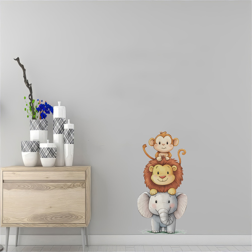 Cute Forest Animals Wall Stick - Baby Nursery Vinyl Wall Stickers review and price