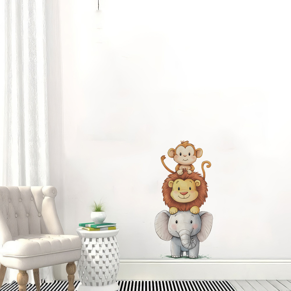 Cute Forest Animals Wall Stick - Baby Nursery Vinyl Wall Stickers review and price