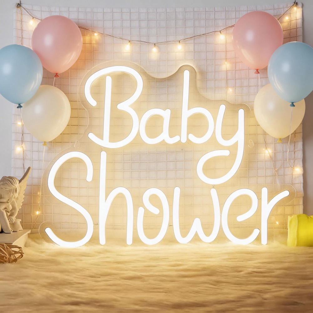 Baby Shower LED Neon Signs USB - Baby Nursery Wall Lights review and price