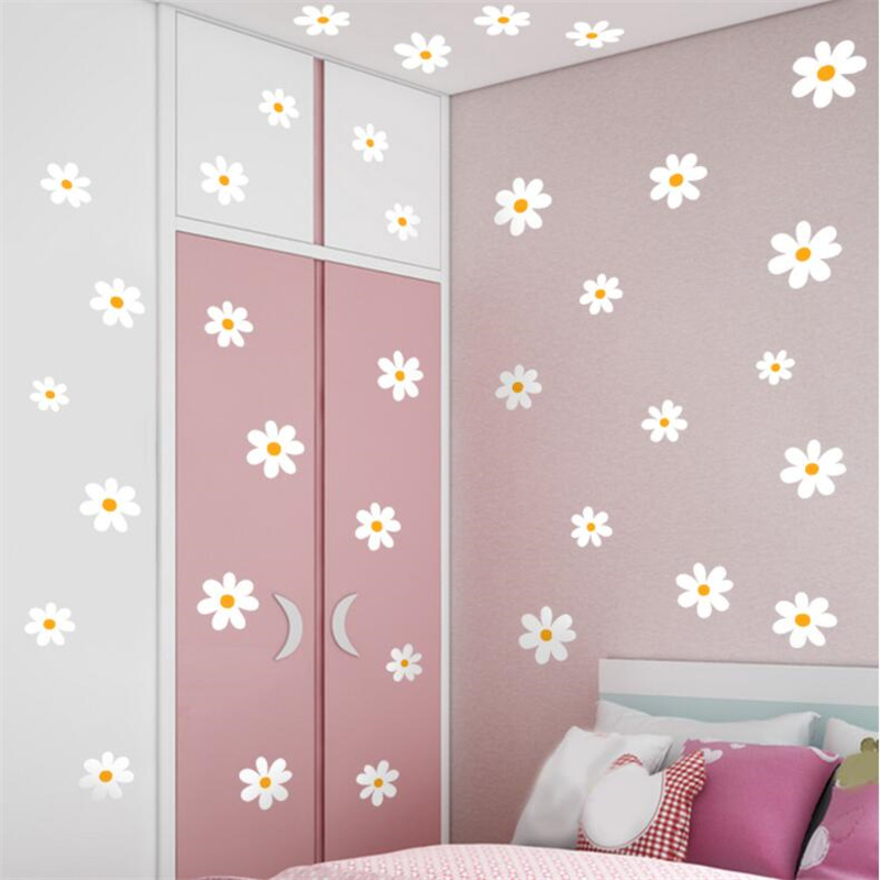 Floral Daisy Flower Wall Stick - Baby Nursery Vinyl Wall Stickers review and price