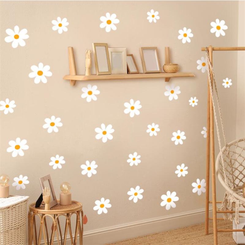 Floral Daisy Flower Wall Stick - Baby Nursery Vinyl Wall Stickers review and price