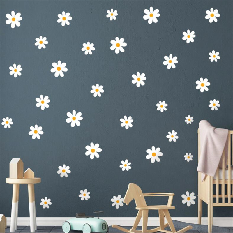 Floral Daisy Flower Wall Stick - Baby Nursery Vinyl Wall Stickers review and price