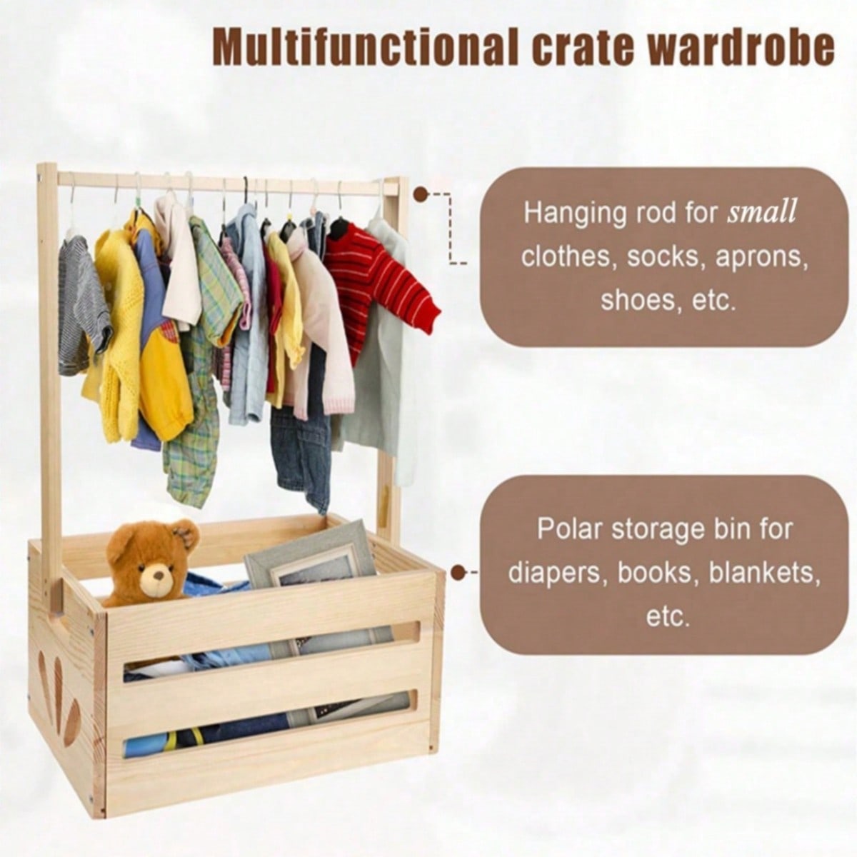 Baby Shower Crate Box With Han - Baby Nursery Unit review and price