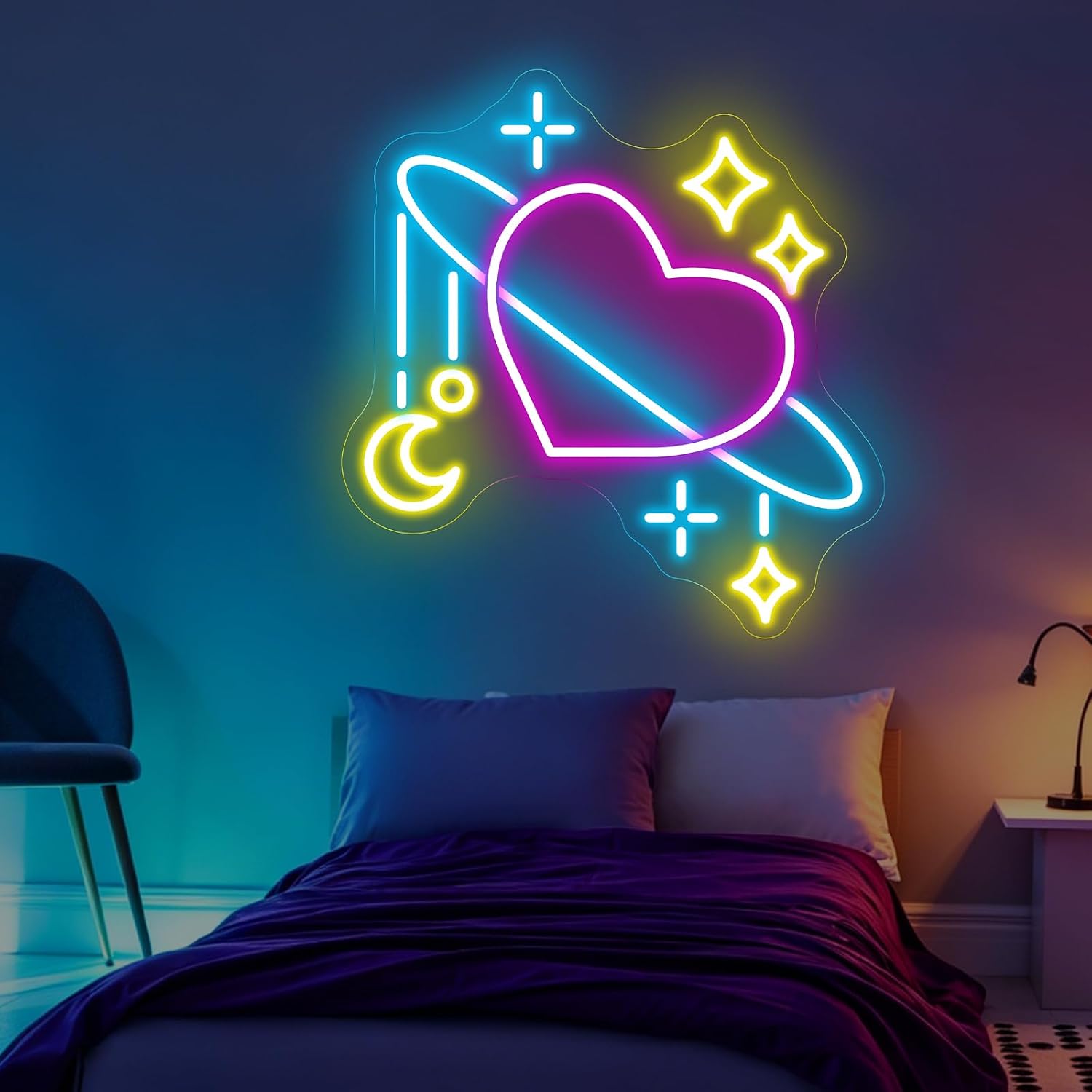 Space Planet Neon Sign LED Neo - Baby Nursery Wall Lights review and price