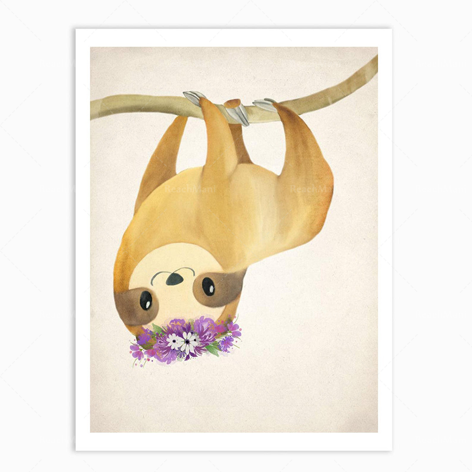 A set of 2 lazy prints, lazine - Baby Nursery Animal Pictures review and price