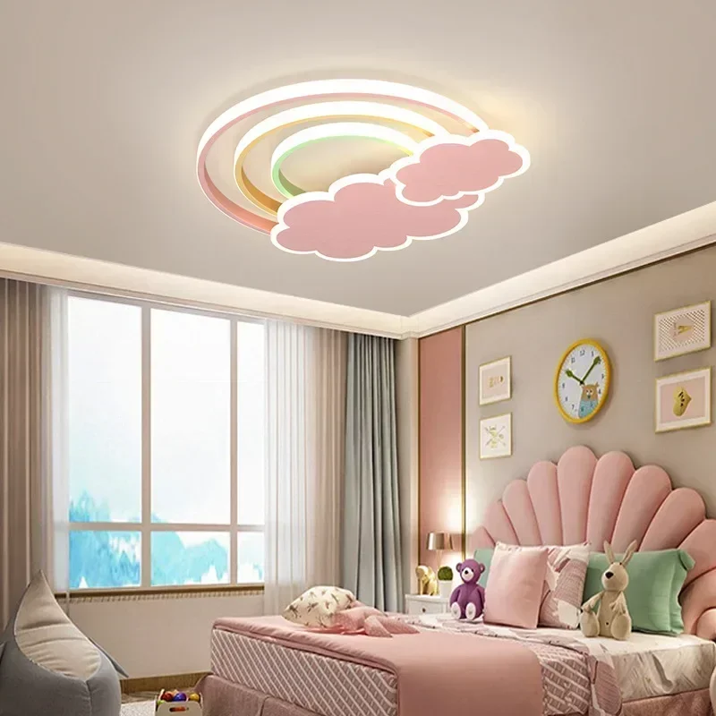 Modern Minimalist Rainbow Clou - Baby Nursery Light Fixture review and price
