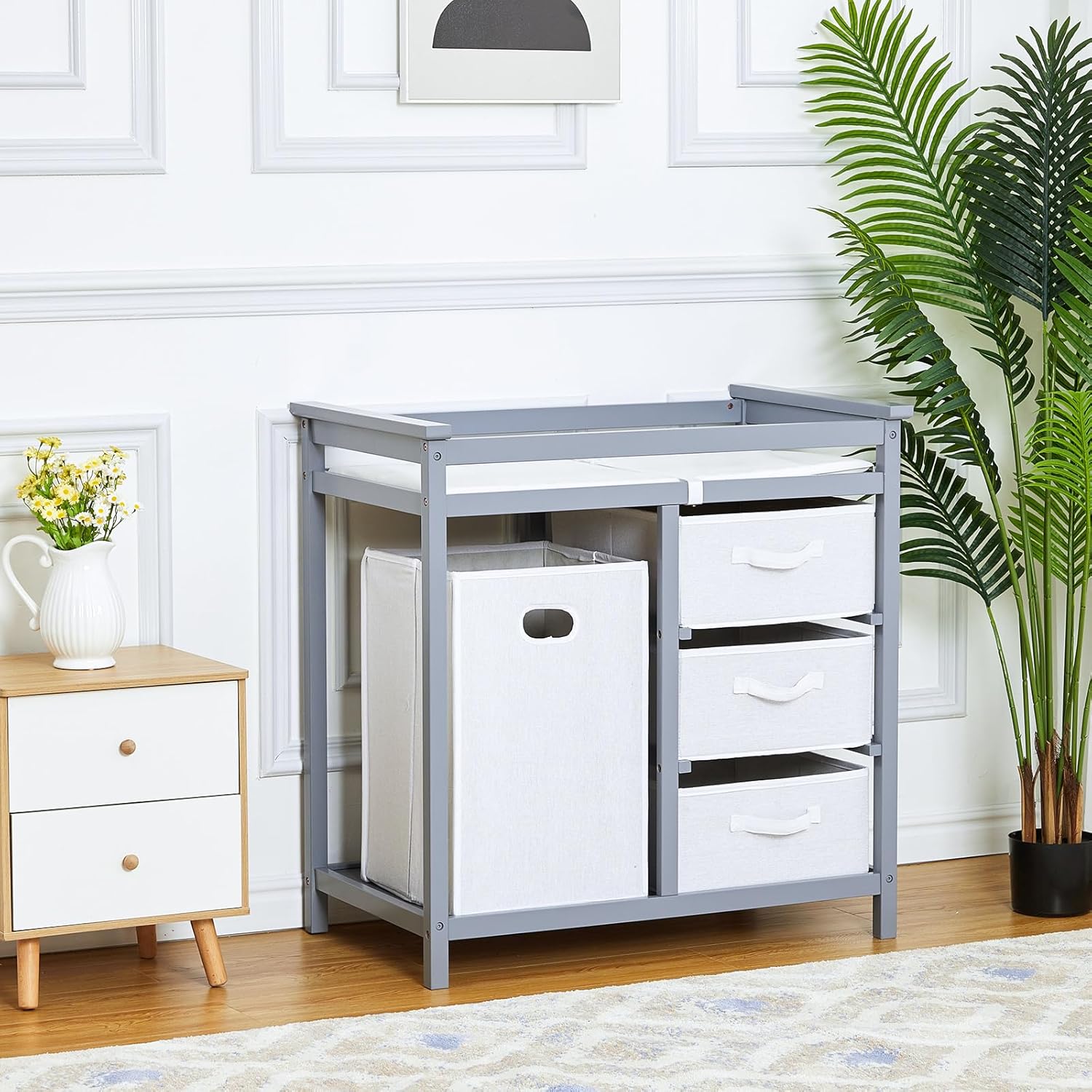 Baby Changing Table with Chang - Baby Nursery Unit review and price