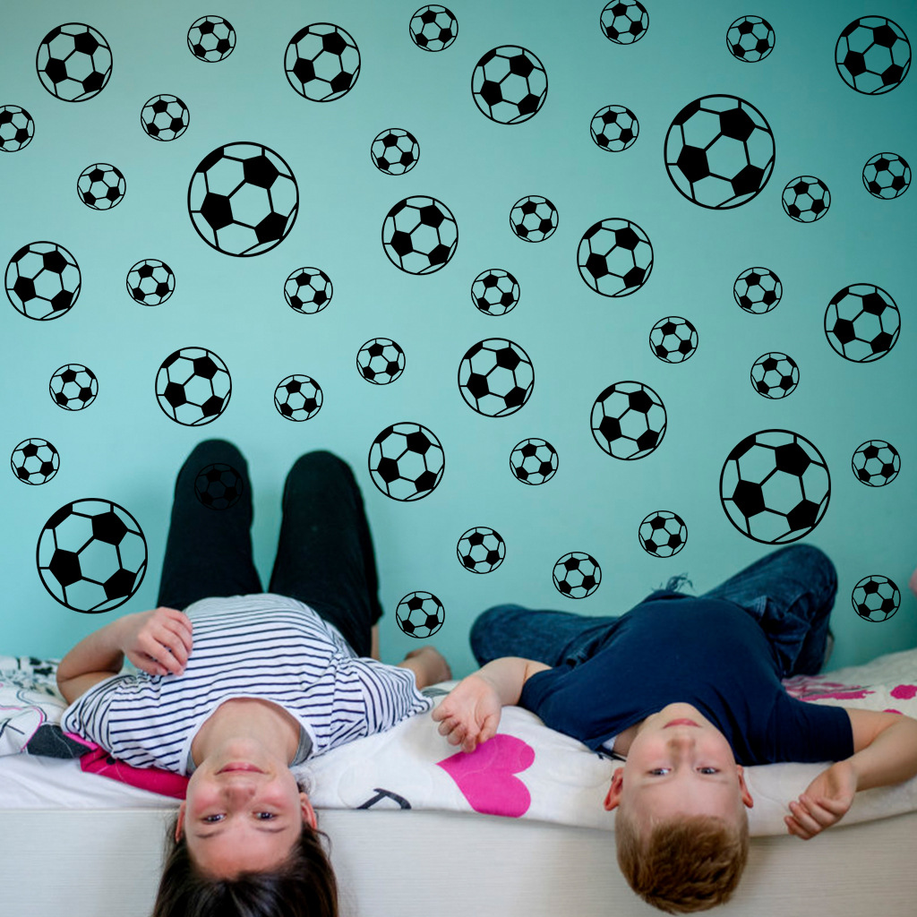 43Pcs Football Wall Stickers F - Baby Nursery Wall Mural review and price