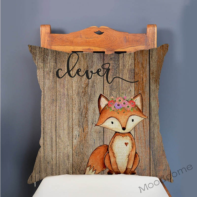 Cute Woodland Animals Wood Tex - Baby Nursery Pillow review and price