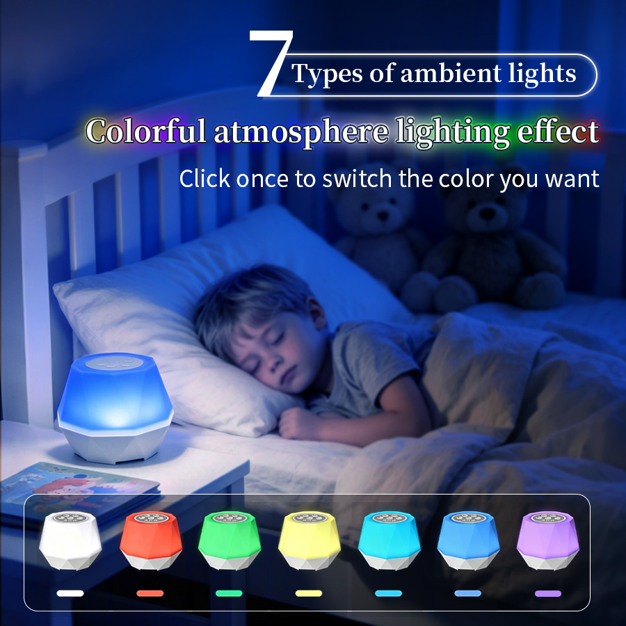 7 Colors White Noise function  - Baby Nursery Lamp review and price