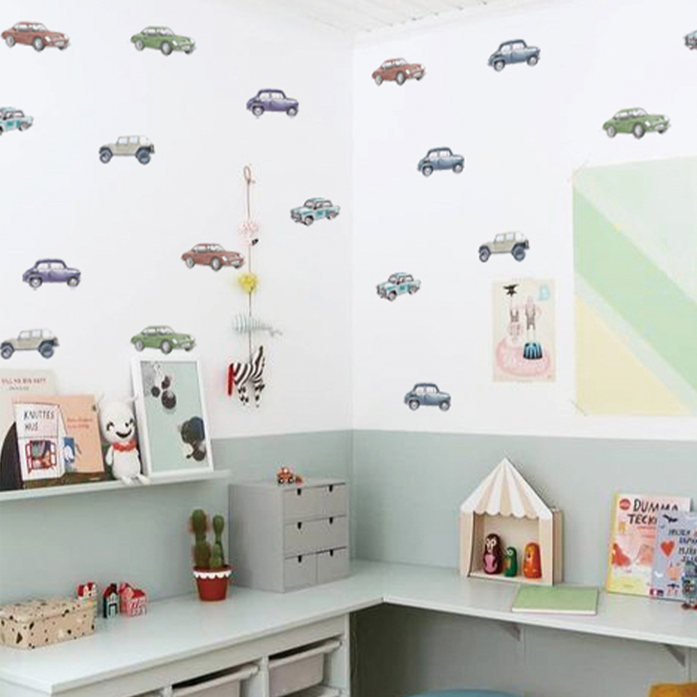 Cartoon Kids Transport Car Tru - Baby Nursery Wall Mural review and price