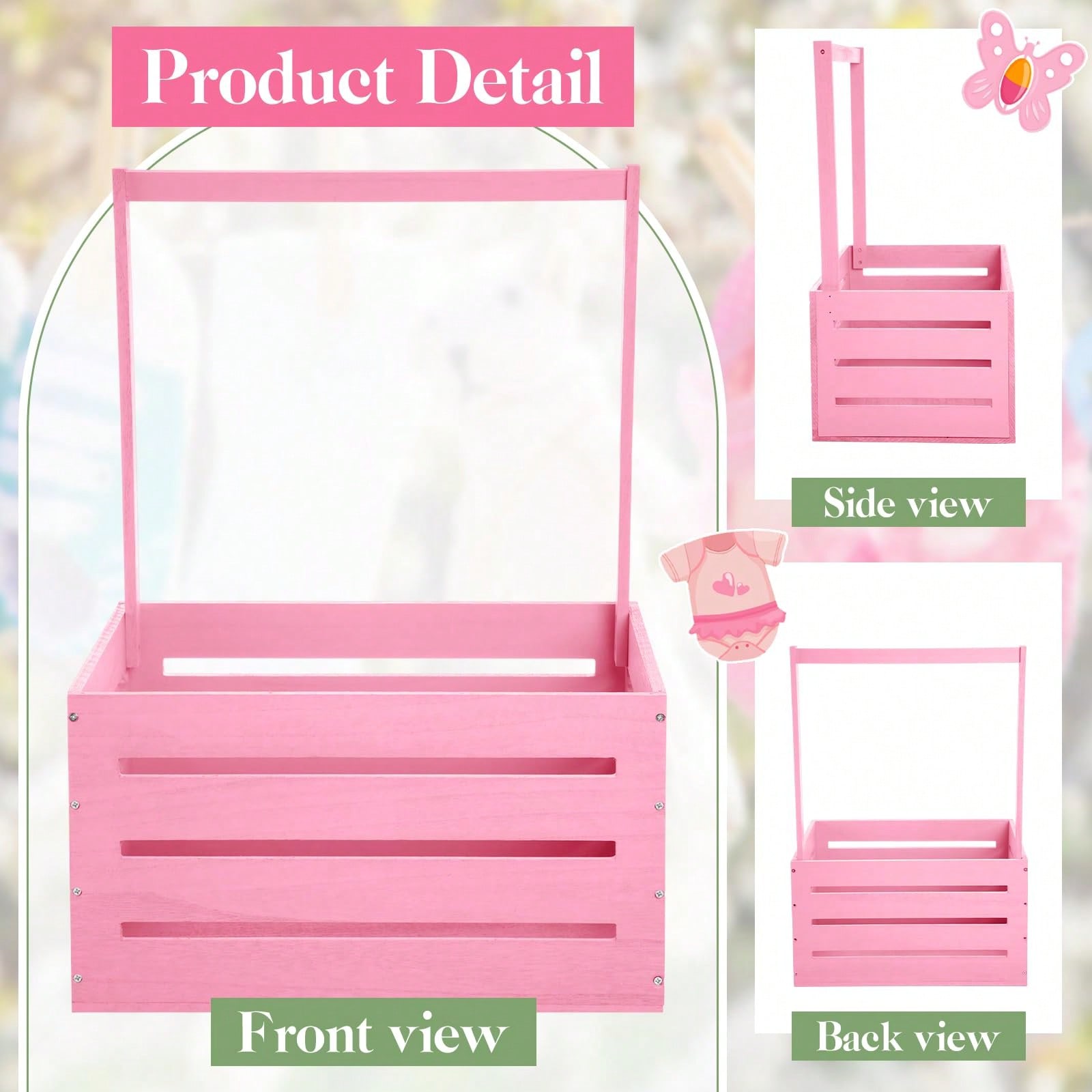 Wooden Baby Shower Crate Close - Baby Nursery Unit review and price