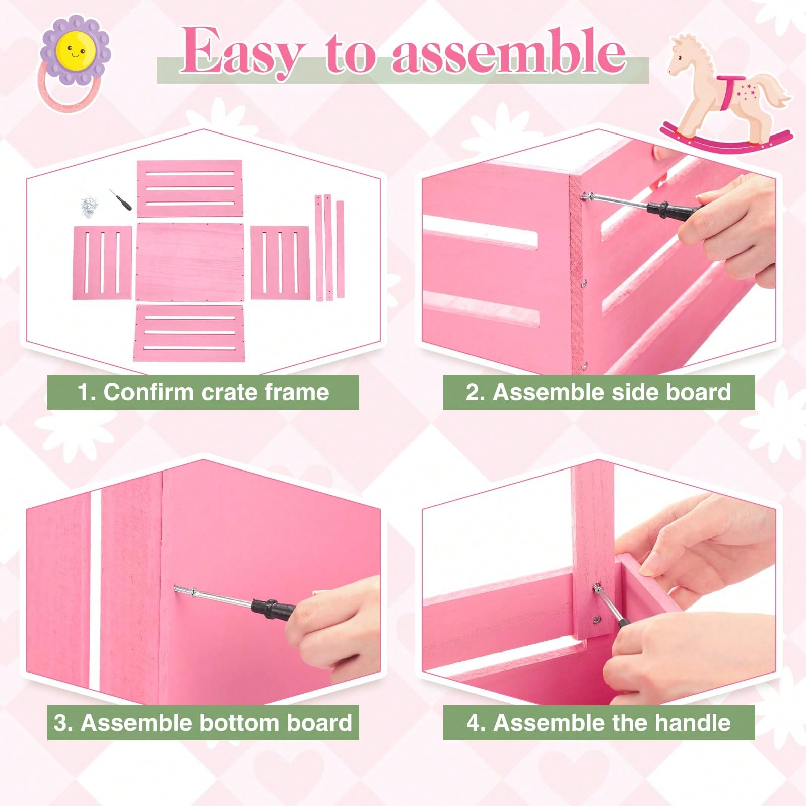 Wooden Baby Shower Crate Close - Baby Nursery Unit review and price
