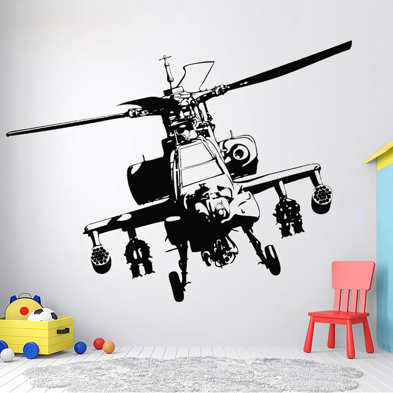 Helicopter Military Wall Decal - Baby Nursery Wall Mural review and price