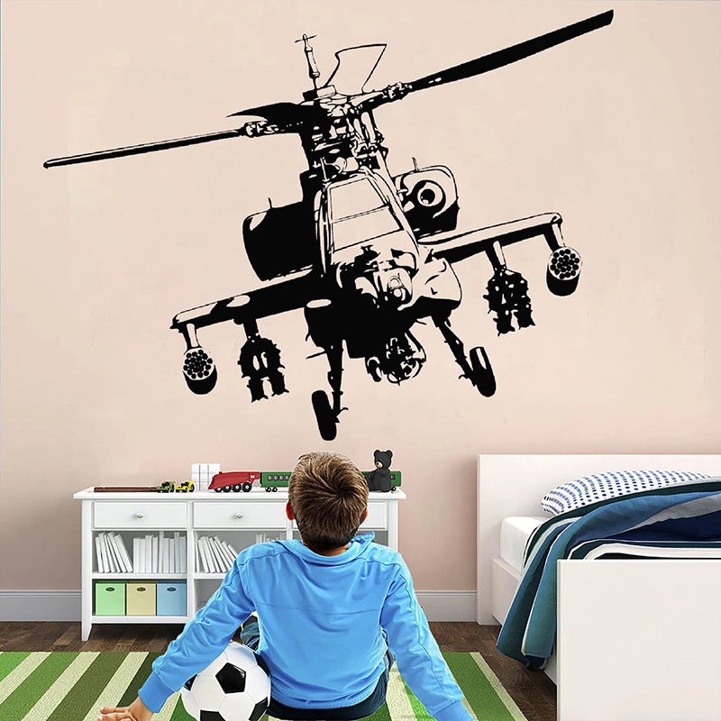 Helicopter Military Wall Decal - Baby Nursery Wall Mural review and price