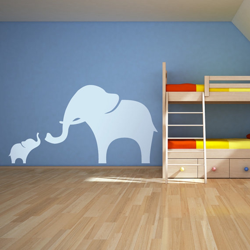 Mama and Baby Elephant Wall De - Baby Nursery Vinyl Wall Stickers review and price