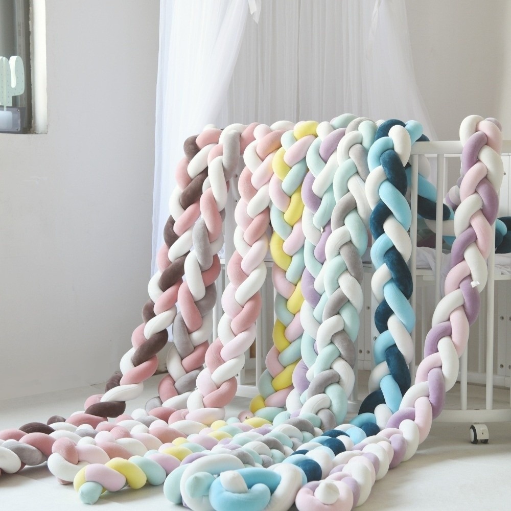 Baby Crib Bumper Handmade Cot  - Baby Nursery Pillow review and price