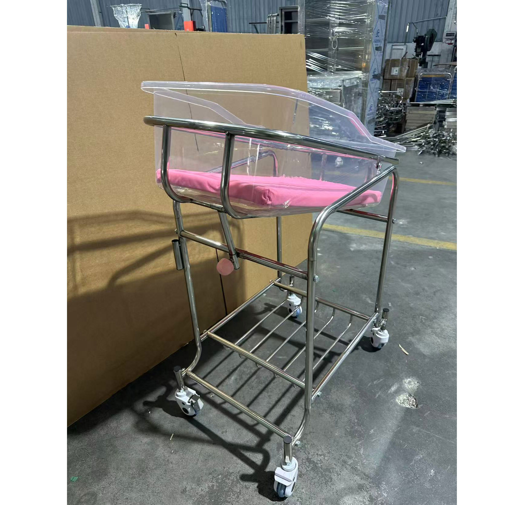 Stainless Steel Baby Bassinet  - Baby Nursery Cart review and price