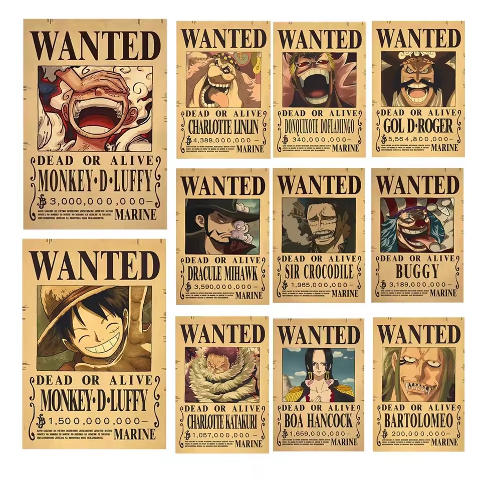 Anime One Piece Bounty Wanted  - Baby Nursery Wall Mural review and price