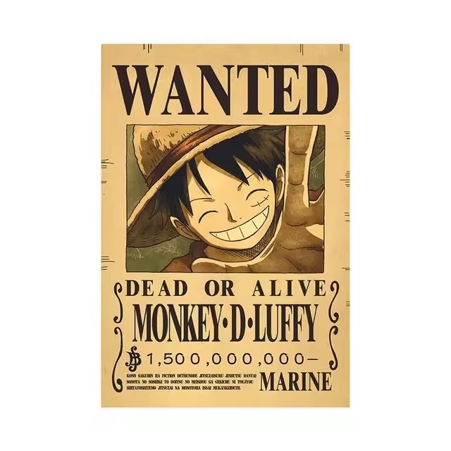 Anime One Piece Bounty Wanted  - Baby Nursery Wall Mural review and price