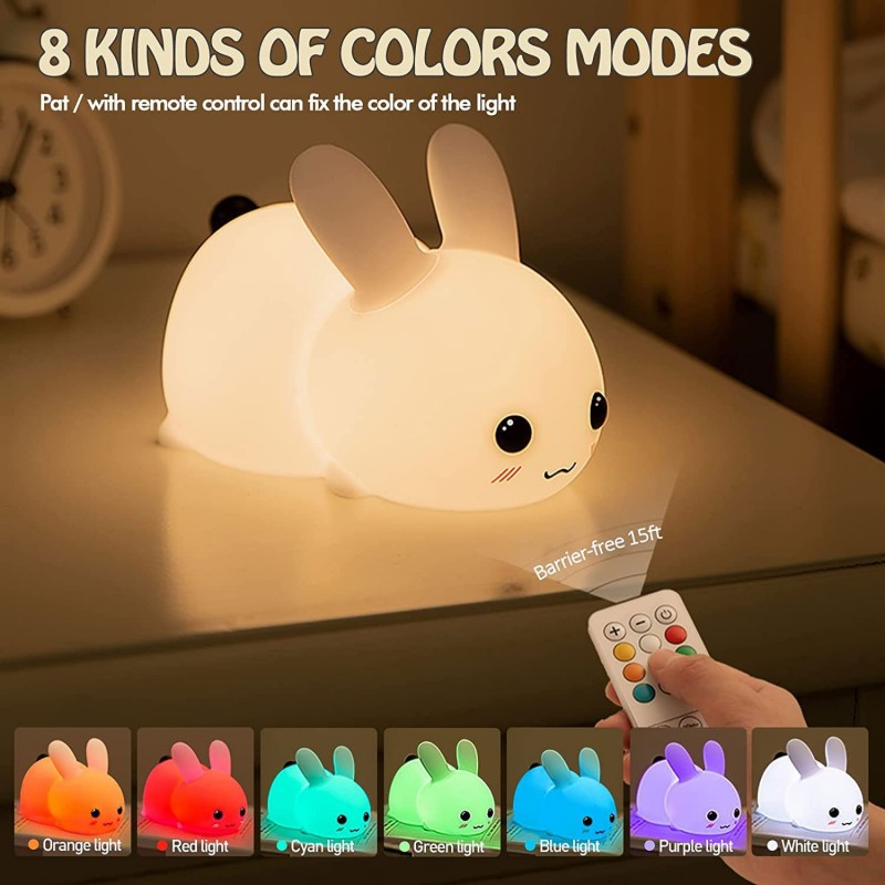 LED Rabbit Night Light Remote  - Baby Nursery Lamp review and price