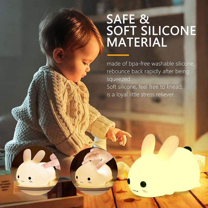 LED Rabbit Night Light Remote  - Baby Nursery Lamp review and price