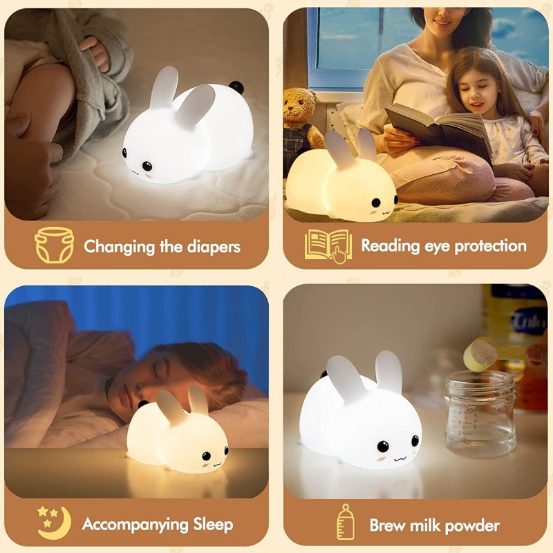 LED Rabbit Night Light Remote  - Baby Nursery Lamp review and price
