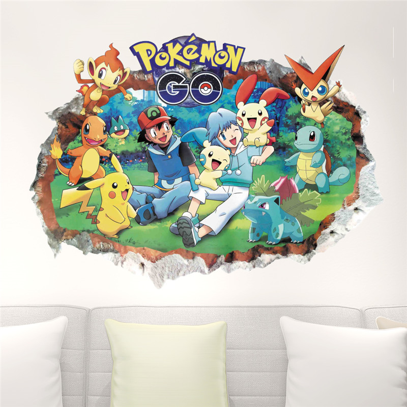 Cartoon Pokémon Pikachu Wall S - Baby Nursery Wall Mural review and price