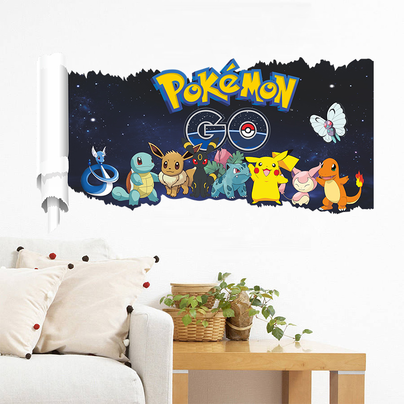 Cartoon Pokémon Pikachu Wall S - Baby Nursery Wall Mural review and price