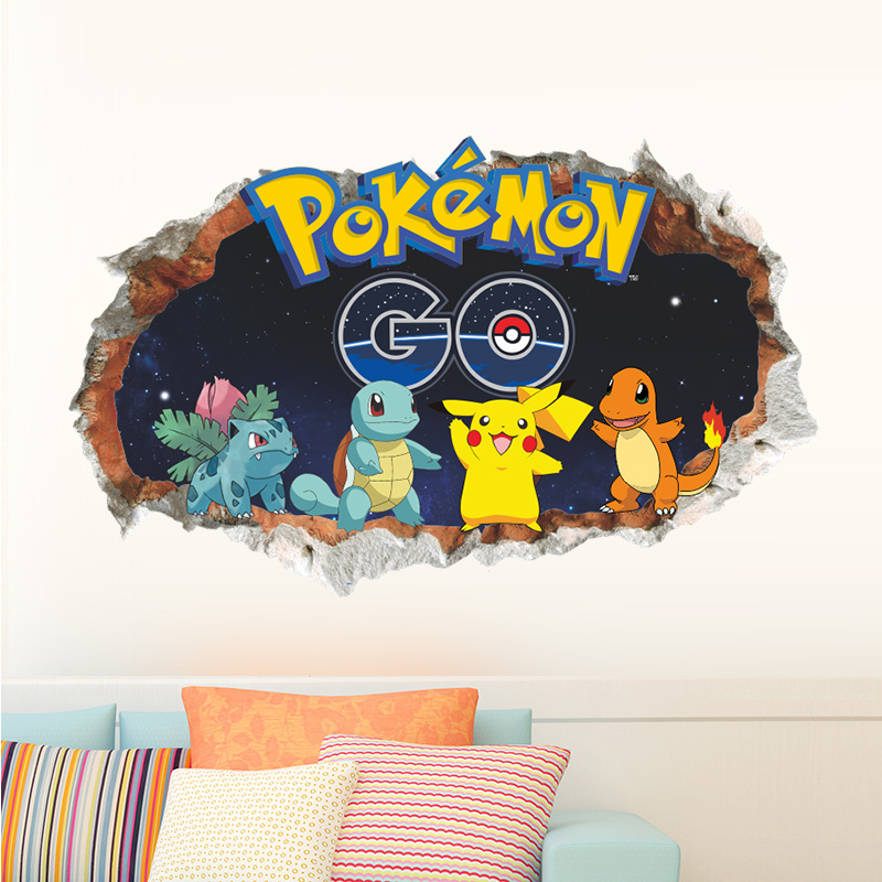 Cartoon Pokémon Pikachu Wall S - Baby Nursery Wall Mural review and price