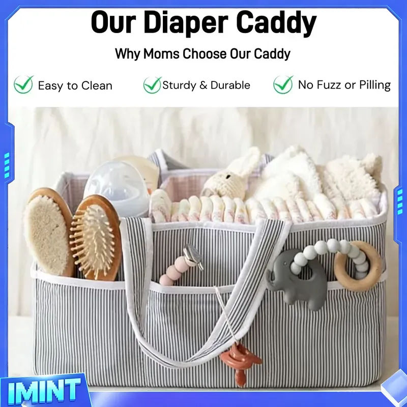 Fabric Diaper Caddy Organizer, - Storage Basket Fabric review and price