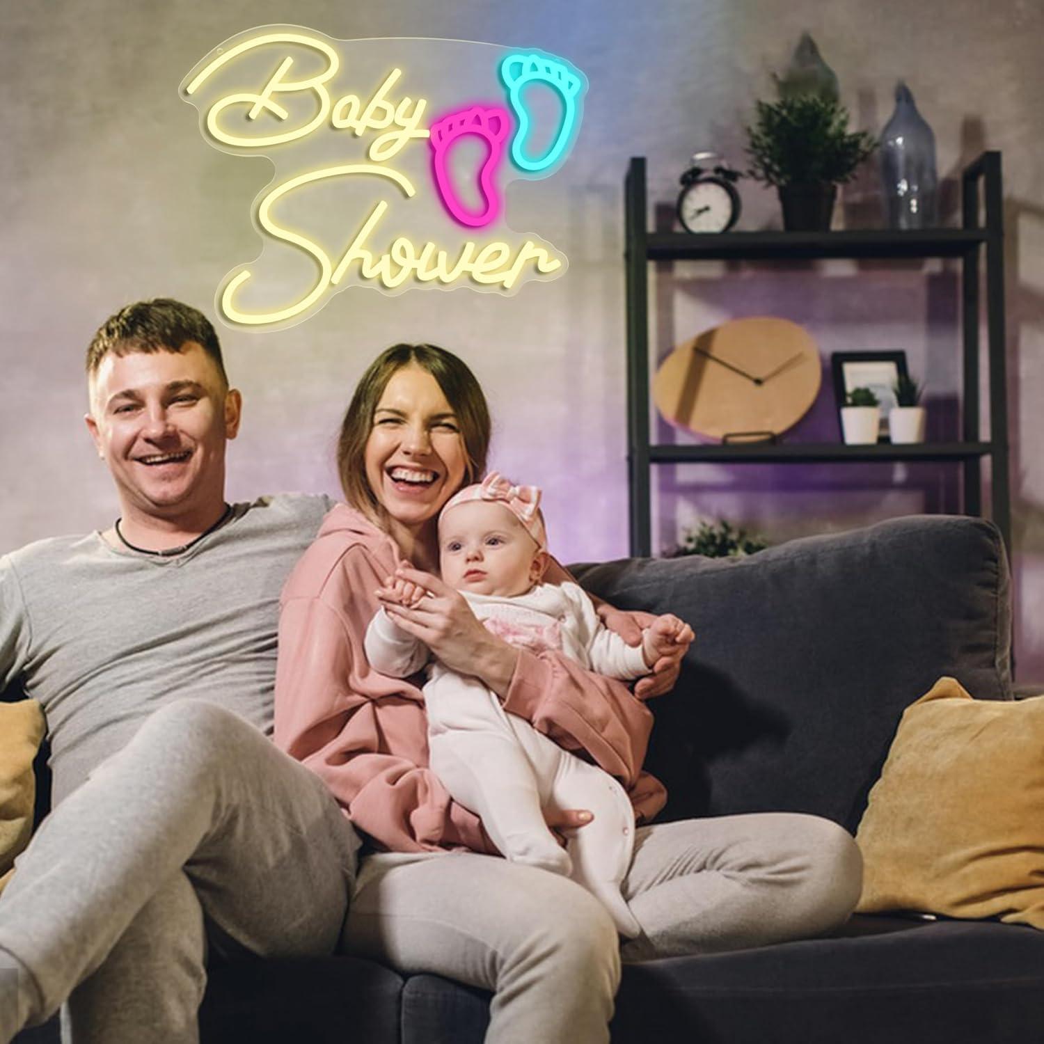 Baby Shower Neon Sign USB Dimm - Baby Nursery Wall Lights review and price