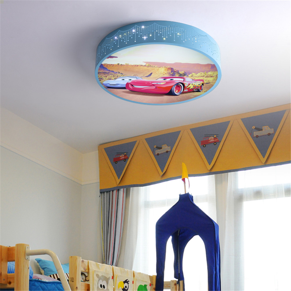 Cartoon Car Round Led Ceiling  - Baby Nursery Light Fixture review and price