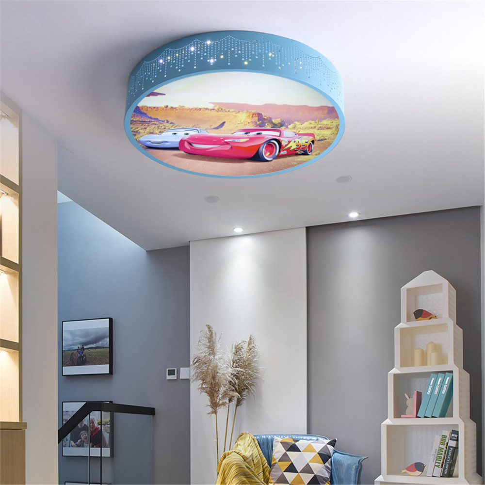 Cartoon Car Round Led Ceiling  - Baby Nursery Light Fixture review and price