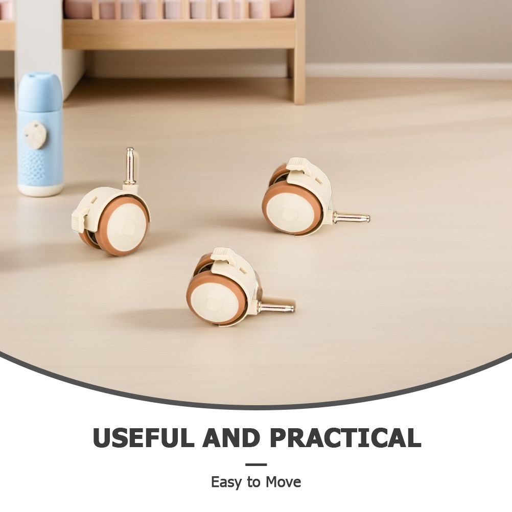4Pcs Baby Crib Locking Casters - Baby Nursery Cart review and price