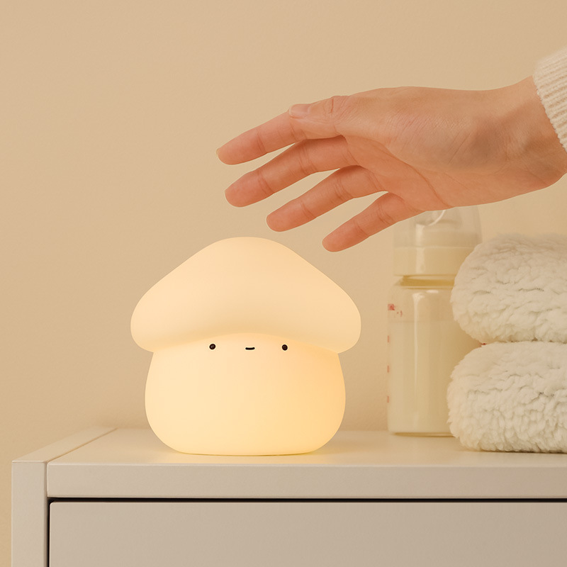 1Pcs Mushroom Head Silicone Ni - Baby Nursery Lamp review and price